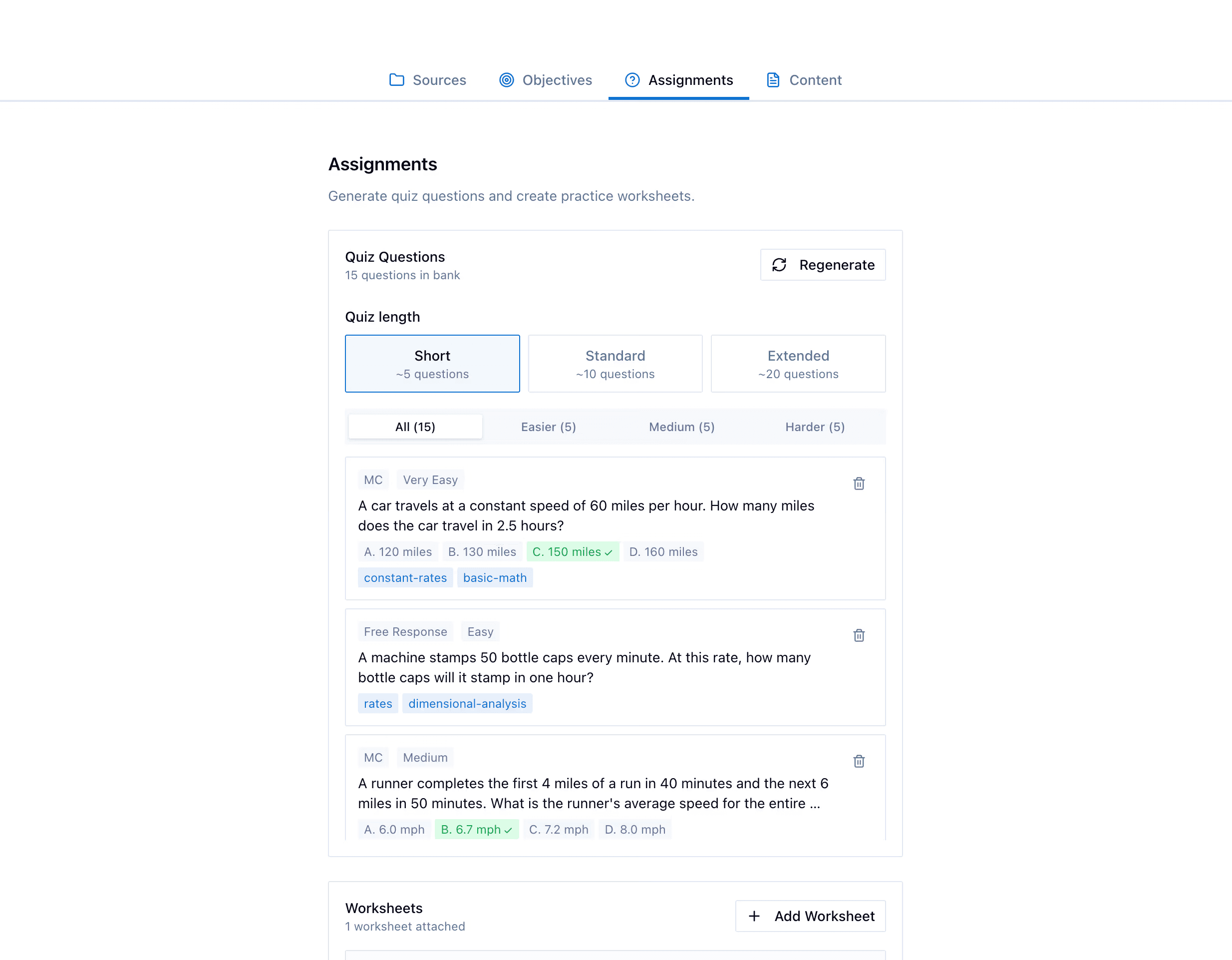 Students working on assessments